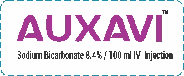 Auxavi Sodium Bicarbonate 8.4% IV Injection Bottle Label
